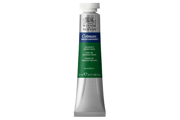 Cotman watercolour 21ml Hook Green Dark 312