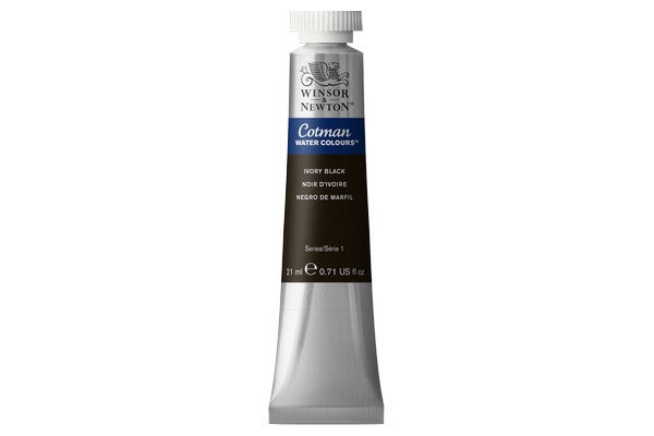 Cotman watercolour 21ml Ivory Black 331