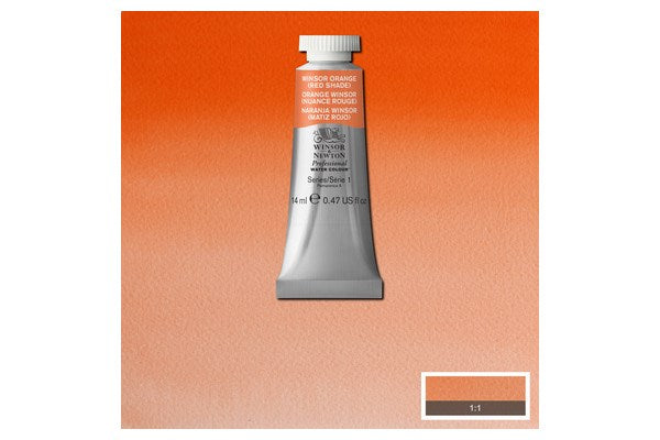 Watercolour proff. 14m Winsor Orange Red Shade 723