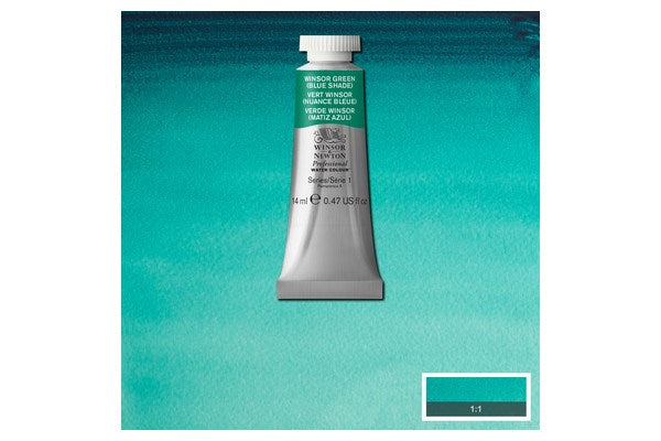 Watercolour prof 14ml Winsor Green, blue shade 719