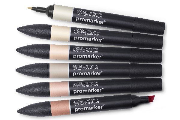 Promarker 6pcs skin tones set 1 
