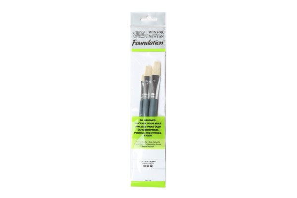 W&N Foundation Oil Short Handle 3 Pack