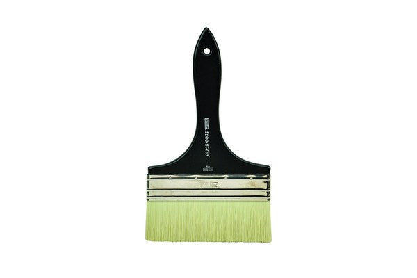 Free Style Brush Large Flat 6 Inch Short Handle 