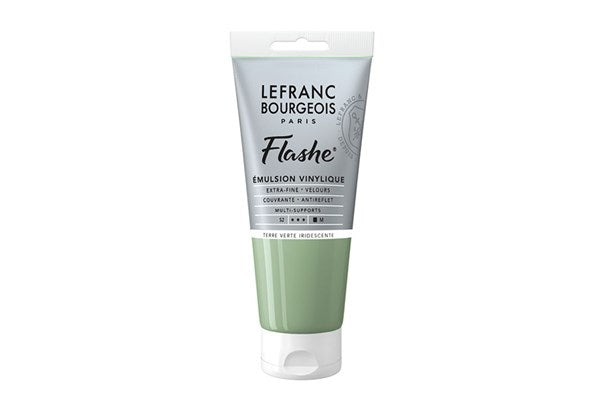 Flashe acrylic 80ml green earth iridescent
