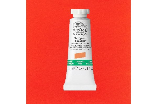 Designers gouache 14ml cadminum-free, Scarlet 903