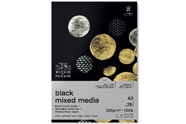 Mixed Media black paper A3 25 sider 