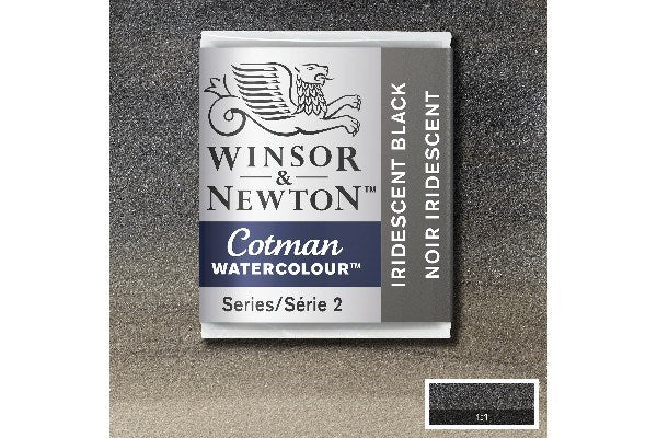 Cotman watercolour 1/2 pan Iridescent Black 473