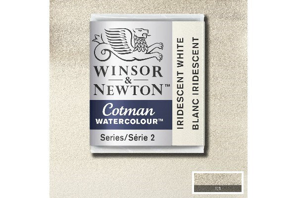 Cotman watercolour 1/2 pan Iridescent White 330
