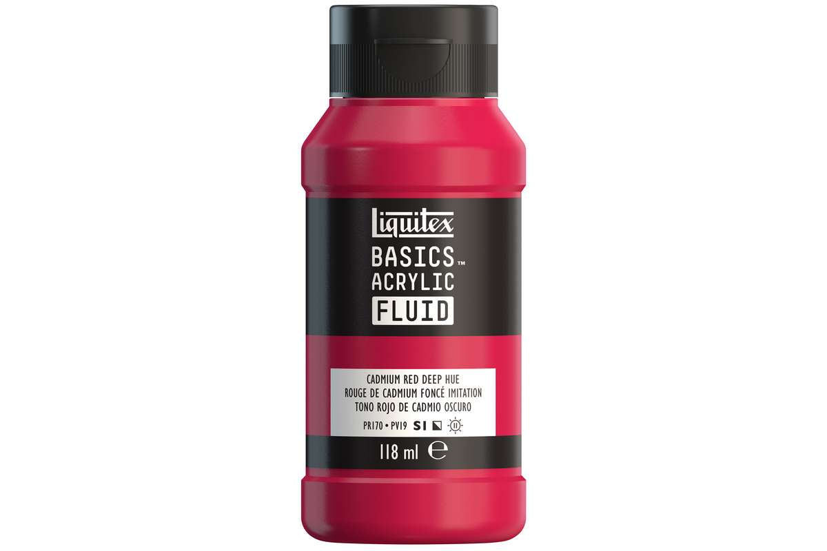 Basics fluid 118ml cadmium red deep hue row 311
