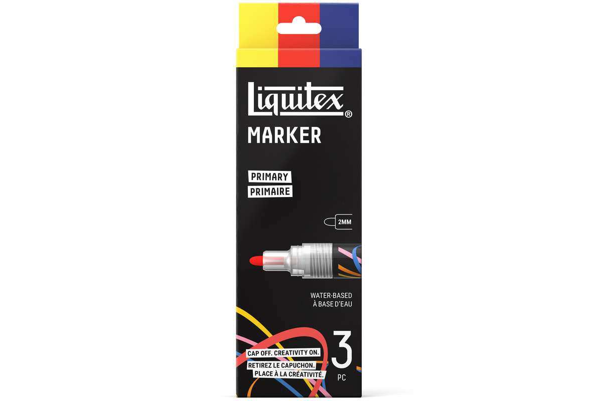 LQX Marker set 2mm x 3pcs yellow/red/blue