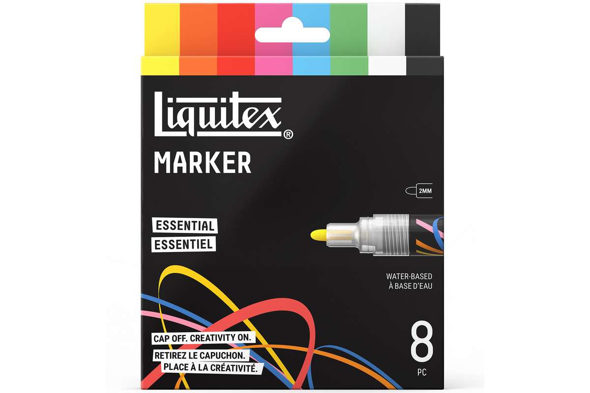 LQX Marker Essential set 2mm x 8pcs ass.