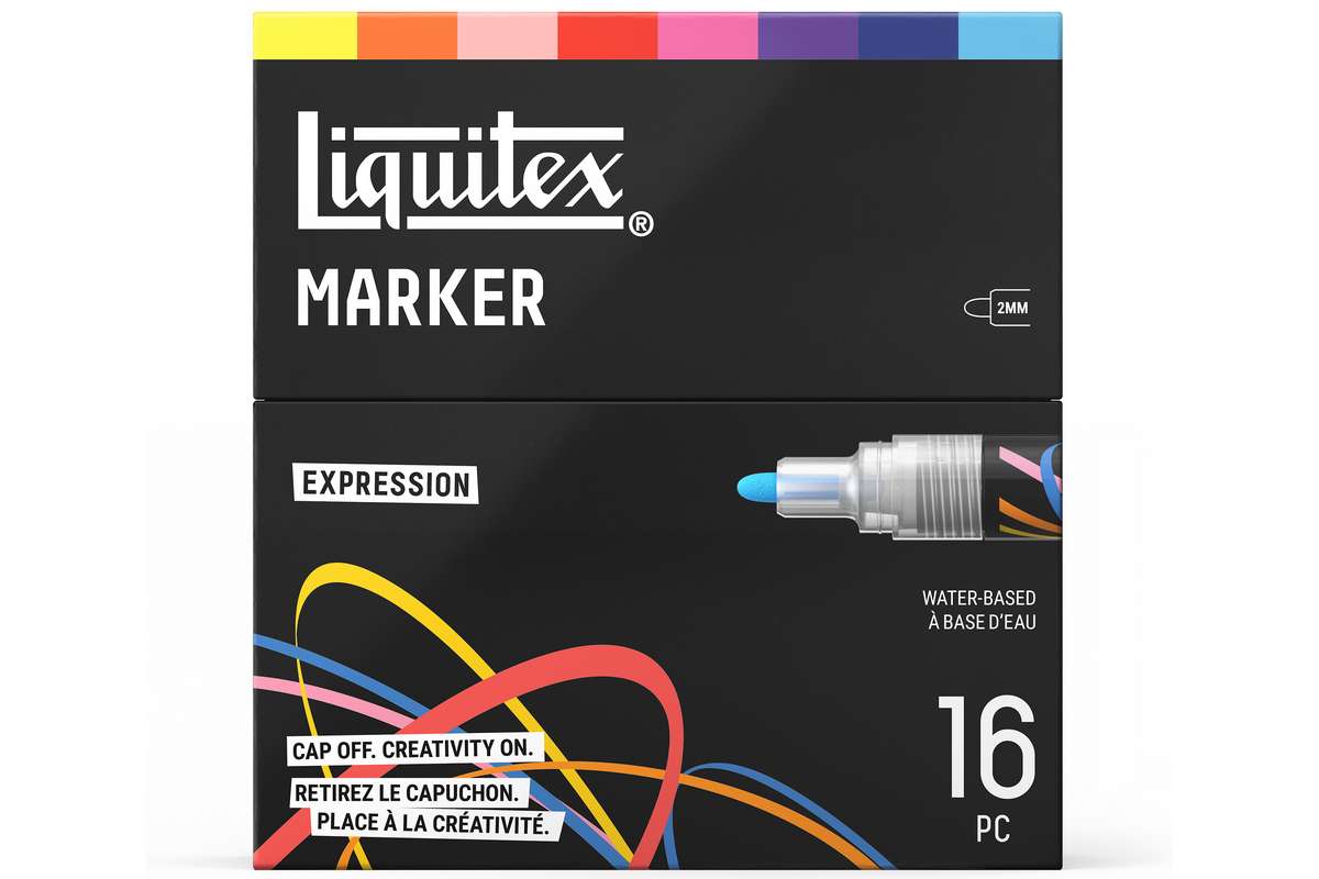 LQX Marker Expression set 2mm x 16pcs ass.