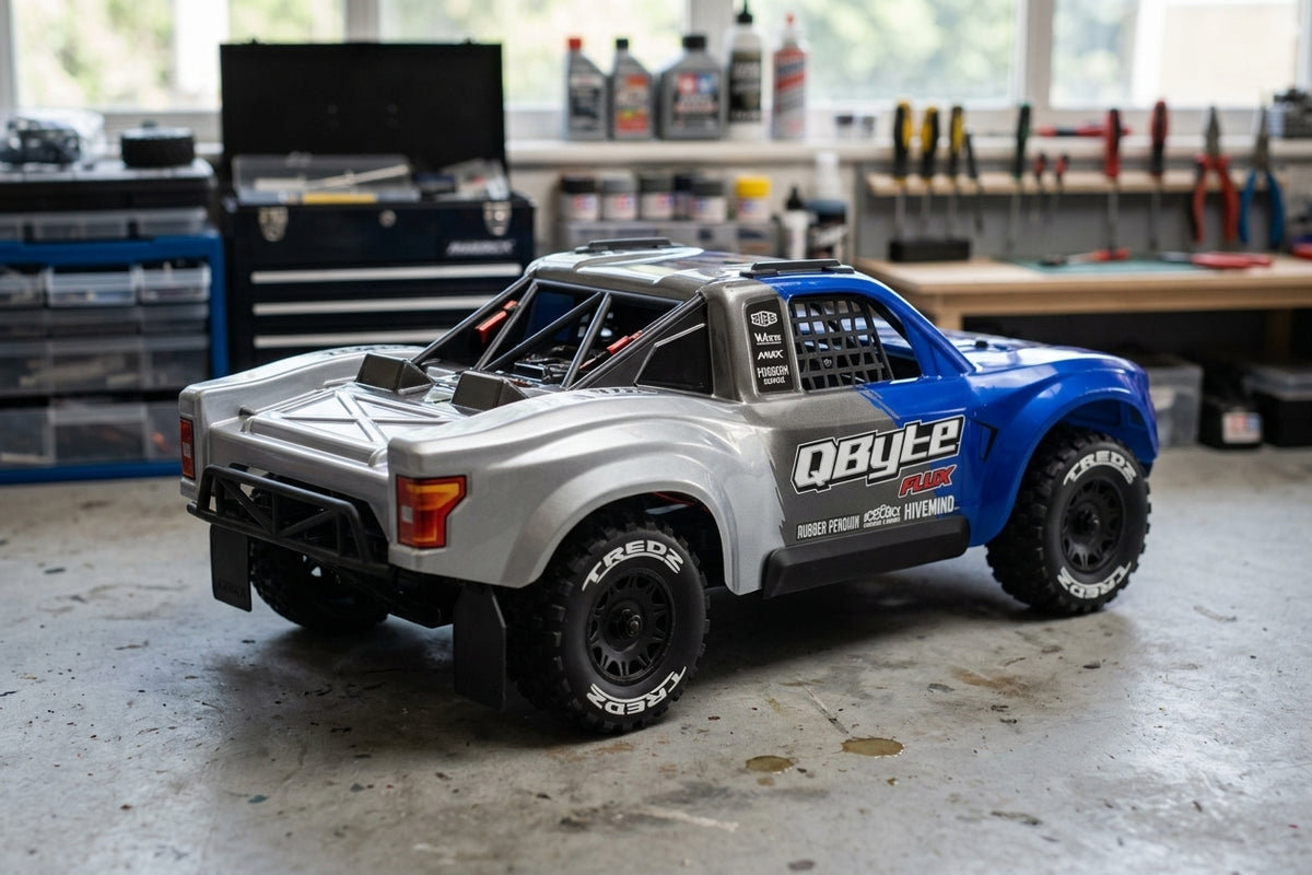 QByte SC Flux 1/12th SC Truck - Blue