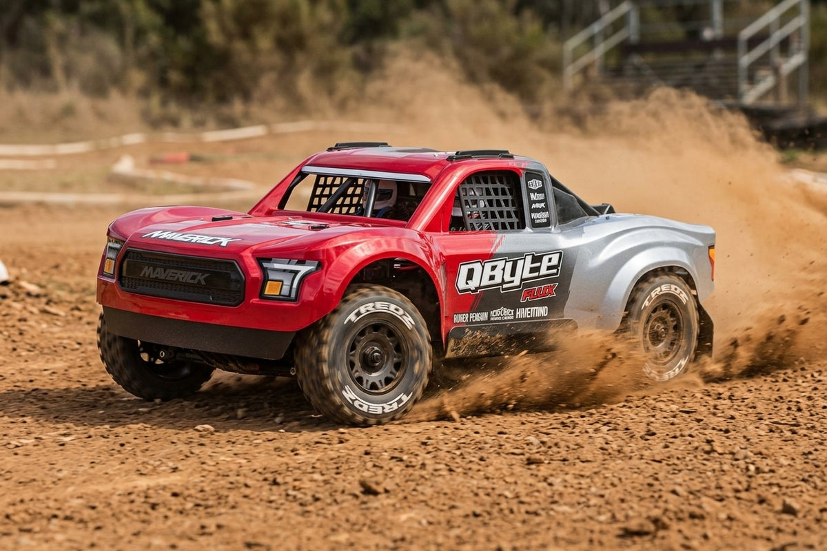 QByte SC Flux 1/12th SC Truck - Red